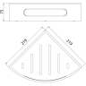 Полка для душа угловая LEMARK SHELF LINE черный 9772047