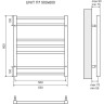 Полотенцесушитель электрический LEMARK UNIT П7 LM45607EBL 500x600 черный