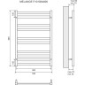 Полотенцесушитель водяной LEMARK MELANGE П10 LM49810W 500x800 белый