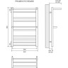 Полотенцесушитель водяной LEMARK PRAMEN LM33810 П10 500x800