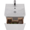 Тумба LEMARK BUNO MINI 50 см под раковину, подвесная,1 ящик, белый глянец LM05BM50T