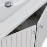 Тумба LEMARK ROMANCE 80 см под раковину, подвесная/напольная, 2-х дверная, белый глянец LM07R80T